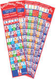 Bilingual Bookmarks double-sided with: Spanish Vowels - Alphabet - One consonant Syllable - Two consonants' Syllables.  English - Spanish