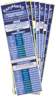 8 Bilingual Bookmarks double-sided with Spanish verbs conjugation in 7 simple tenses: Present, Preterit, Imperfect, future, conditional, Present and Past subjunctive - Commands - Gerund - Past Participle. English-Spanish