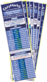 8 Bilingual Bookmarks double-sided with Spanish verbs conjugation in 7 simple tenses: Present, Preterit, Imperfect, future, conditional, Present and Past subjunctive - Commands - Gerund - Past Participle. English-Spanish