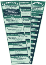 3 Bilingual Bookmarks double-sided with Instructions for Gardeners: vocabulary, Chores.  English - Spanish