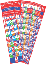 Bilingual Bookmarks double-sided with: Spanish Vowels - Alphabet - One consonant Syllable - Two consonants' Syllables.  English - Spanish